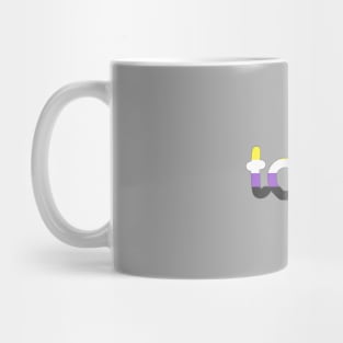 Nonbinary (Toki Pona, Enby Pride Colors) Mug